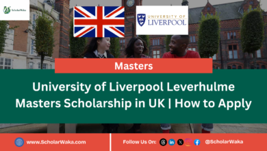 University of Liverpool Leverhulme Masters Scholarship in UK | How to Apply - ScholarWaka
