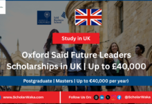 Oxford Saïd Future Leaders Scholarships in UK | Up to £40,000 - ScholarWaka