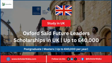 Oxford Saïd Future Leaders Scholarships in UK | Up to £40,000 - ScholarWaka