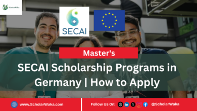 SECAI Scholarship Programs in Germany | How to Apply - ScholarWaka