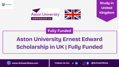 Aston University Ernest Edward Scholarship in UK | Fully Funded - ScholarWaka
