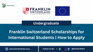 Franklin Switzerland Scholarships for International Students | How to Apply - ScholarWaka