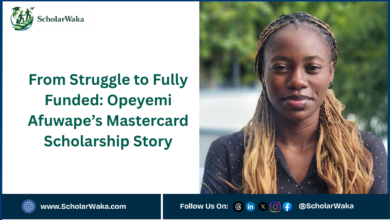 From Financial Struggle to Fully Funded Scholarship: How Opeyemi Afuwape Won the Mastercard Foundation Scholarship - ScholarWaka