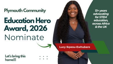 Nominate Lucy Ikpesu-Ehwubare for Plymouth Education Hero Award, 2026 - ScholarWaka