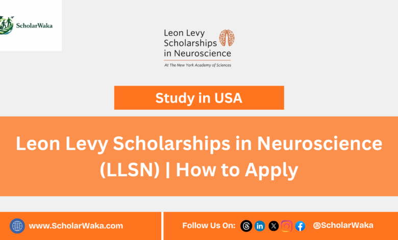 Leon Levy Scholarships in Neuroscience (LLSN) | How to Apply - ScholarWaka