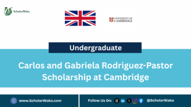 Carlos and Gabriela Rodriguez-Pastor Scholarship at Cambridge - ScholarWaka