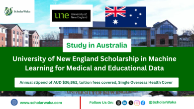 University of New England Scholarship in Machine Learning for Medical and Educational Data - ScholarWaka