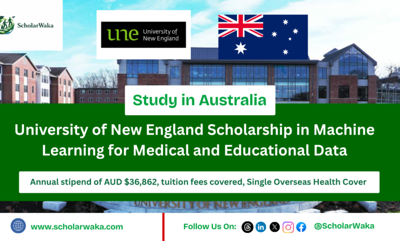 University of New England Scholarship in Machine Learning for Medical and Educational Data - ScholarWaka