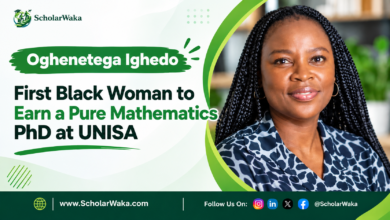 Oghenetega Ighedo - First Black Woman to Earn a Pure Mathematics PhD at UNISA - ScholarWaka