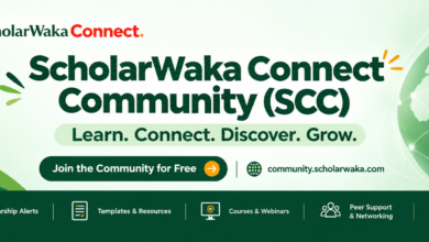 ScholarWaka Connect Community (SCC): A Community for Scholarships, Opportunities and Career Growth - ScholarWaka