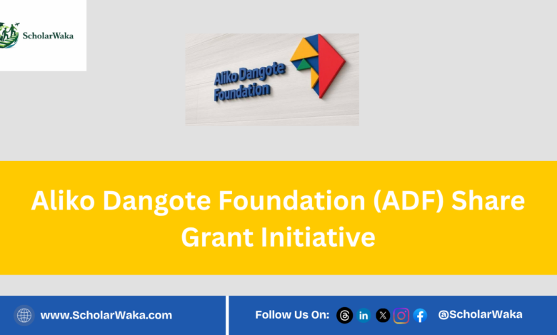 Aliko Dangote Foundation (ADF) Share Grant Initiative - ScholarWaka